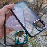 قاب شفاف دور لنز رنگی ایفون 12 پرومکس iphone 12 pro max