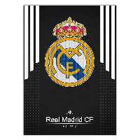 تابلوی ونسونی طرح Real Madrid Black 2016 سایز 50x70