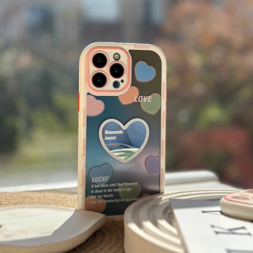 قاب ایینه قلبی ایفون