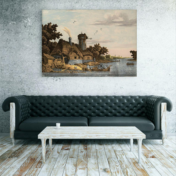 تابلو بوم طرح کلبه کد TB197