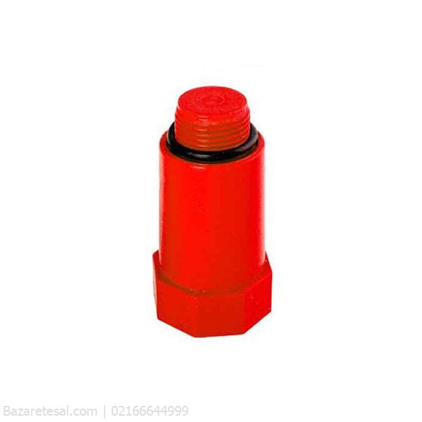 آذین در پوش رزوه دار پایه بلند قرمز (3/4) 25 میلی متر