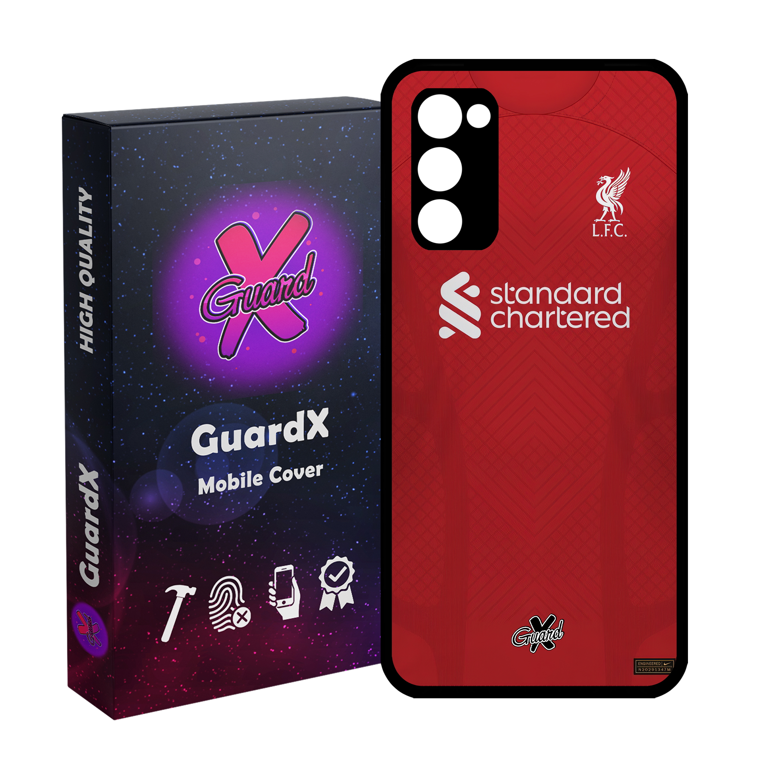 کاور گارد ایکس طرح لیورپول مدل Glass10468 مناسب برای گوشی موبایل سامسونگ Galaxy S20 FE