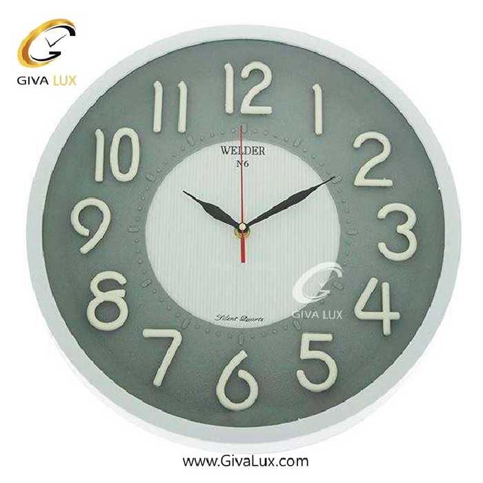 ساعت دیواری اورجینال ولدر PVC سفید| کد رفرنس N6