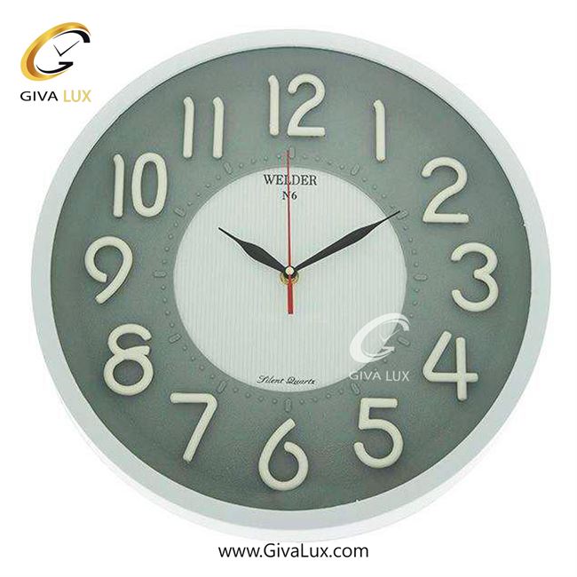 ساعت دیواری اورجینال ولدر PVC سفید| کد رفرنس N6