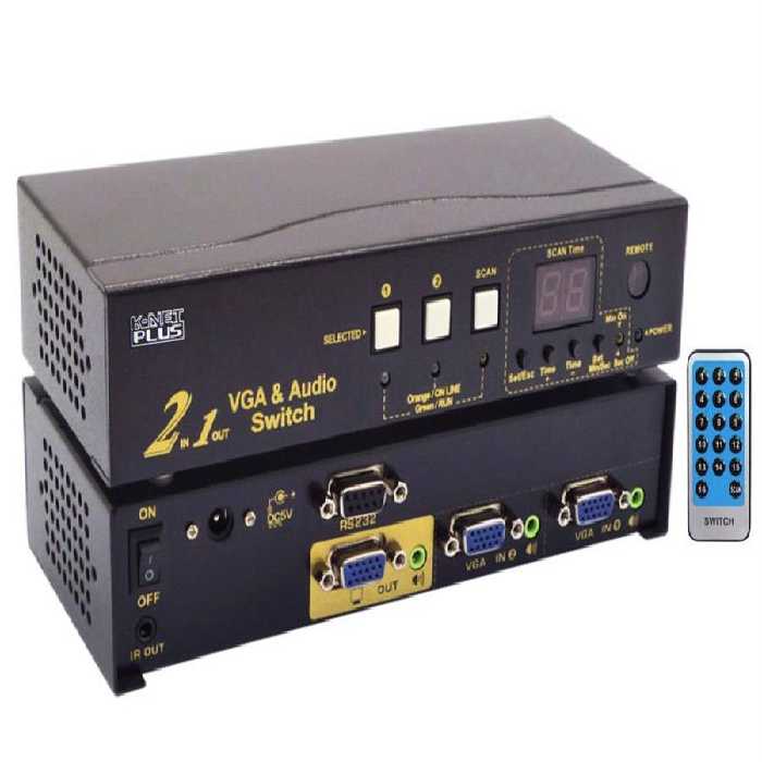 سوییچ 2 پورت VGA کی نت پلاس مدلKPS7302