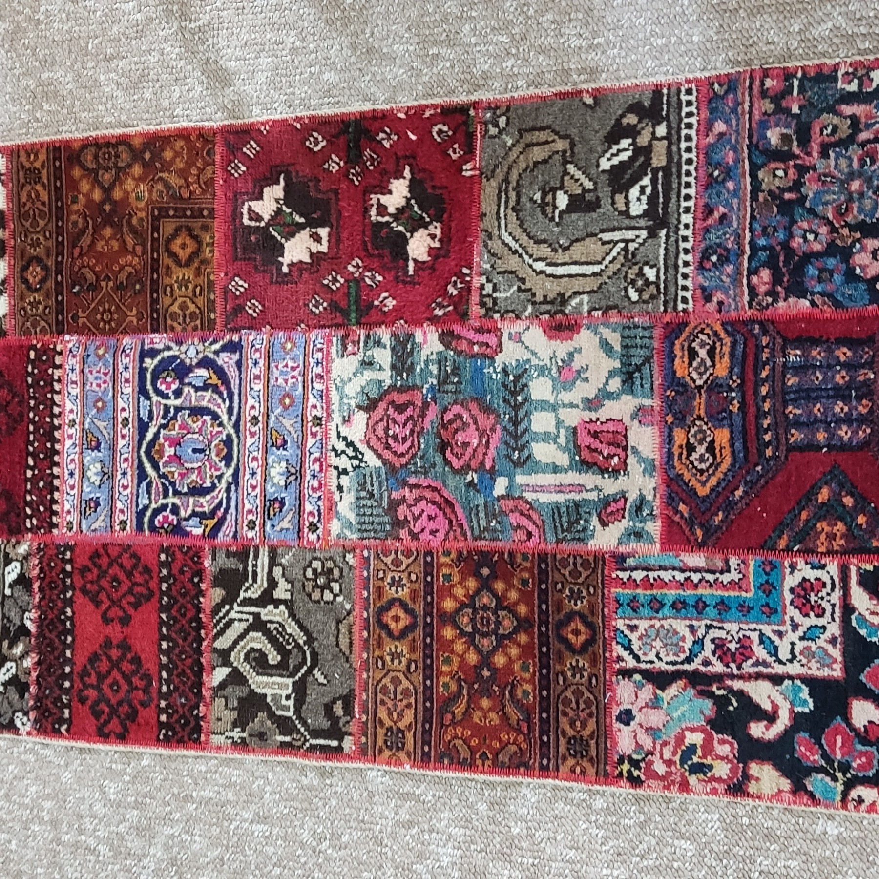 کناره چهل تیکه دستبافت 