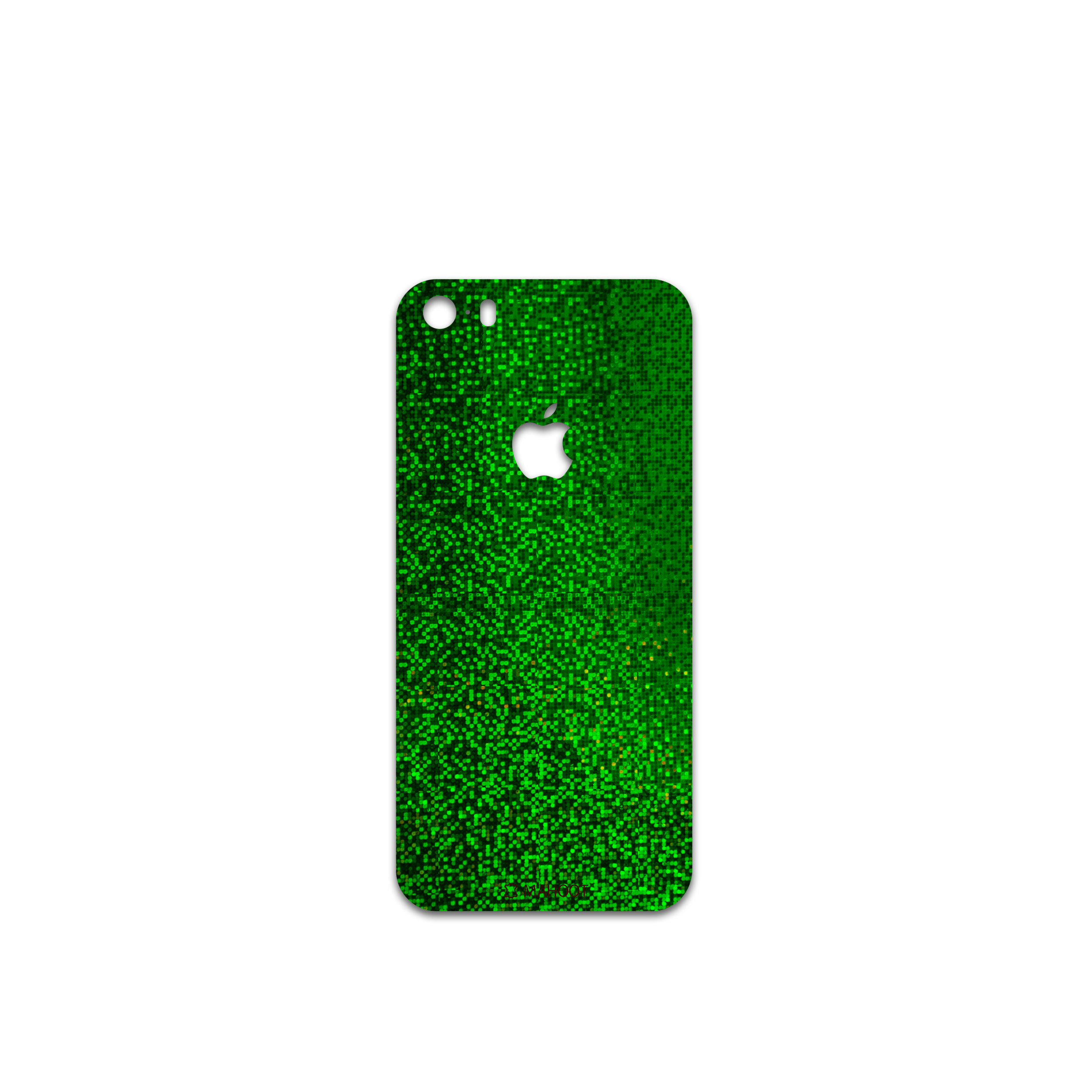 برچسب پوششی ماهوت مدل Green-Holographic مناسب برای گوشی موبایل اپل iPhone SE