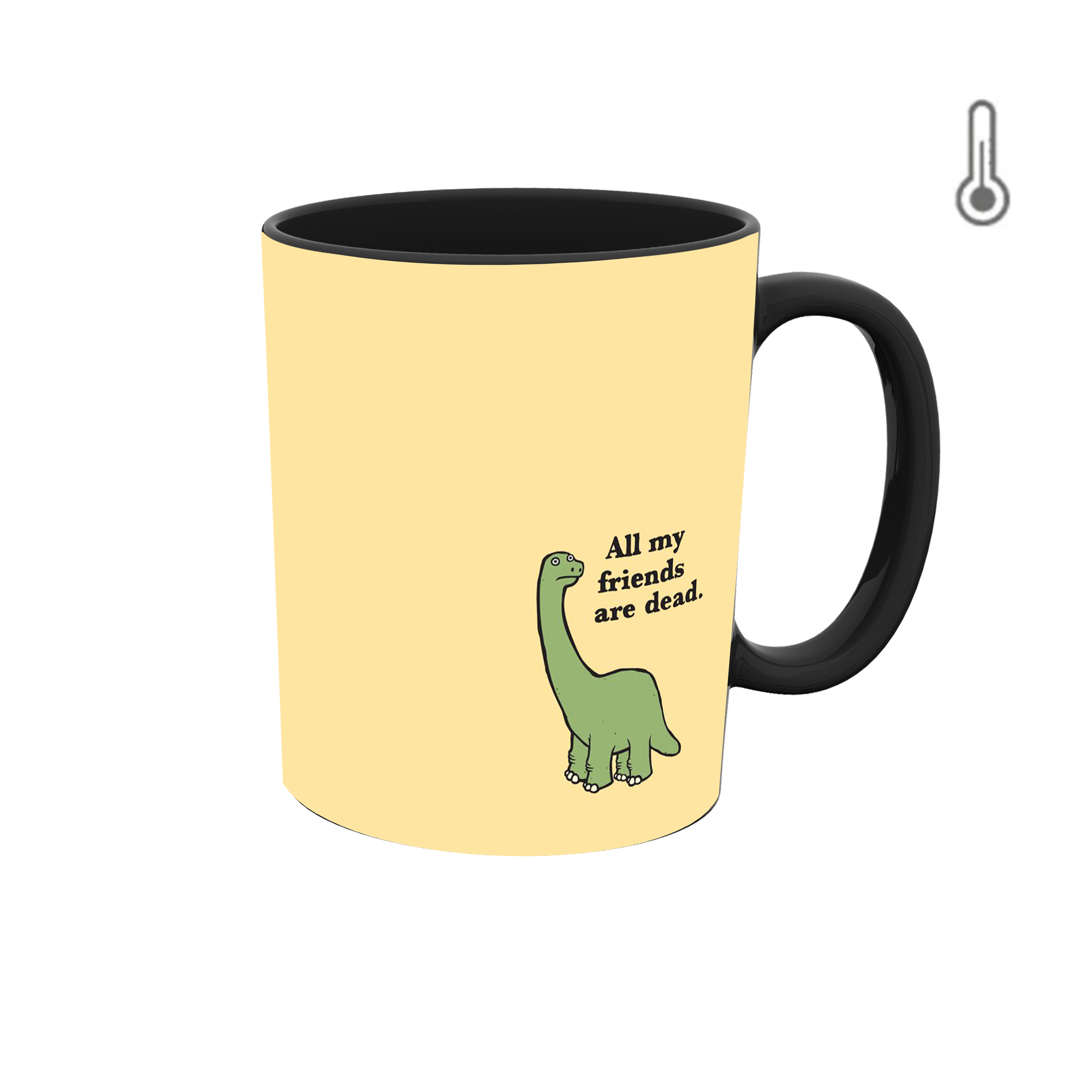 ماگ حرارتی طرح گرافیکی دایناسور متن