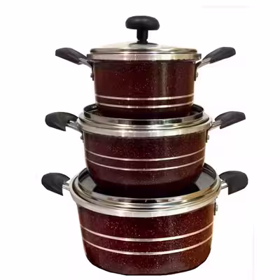 سرویس پخت و پز 6 پارچه طرح لانه زنبوری
