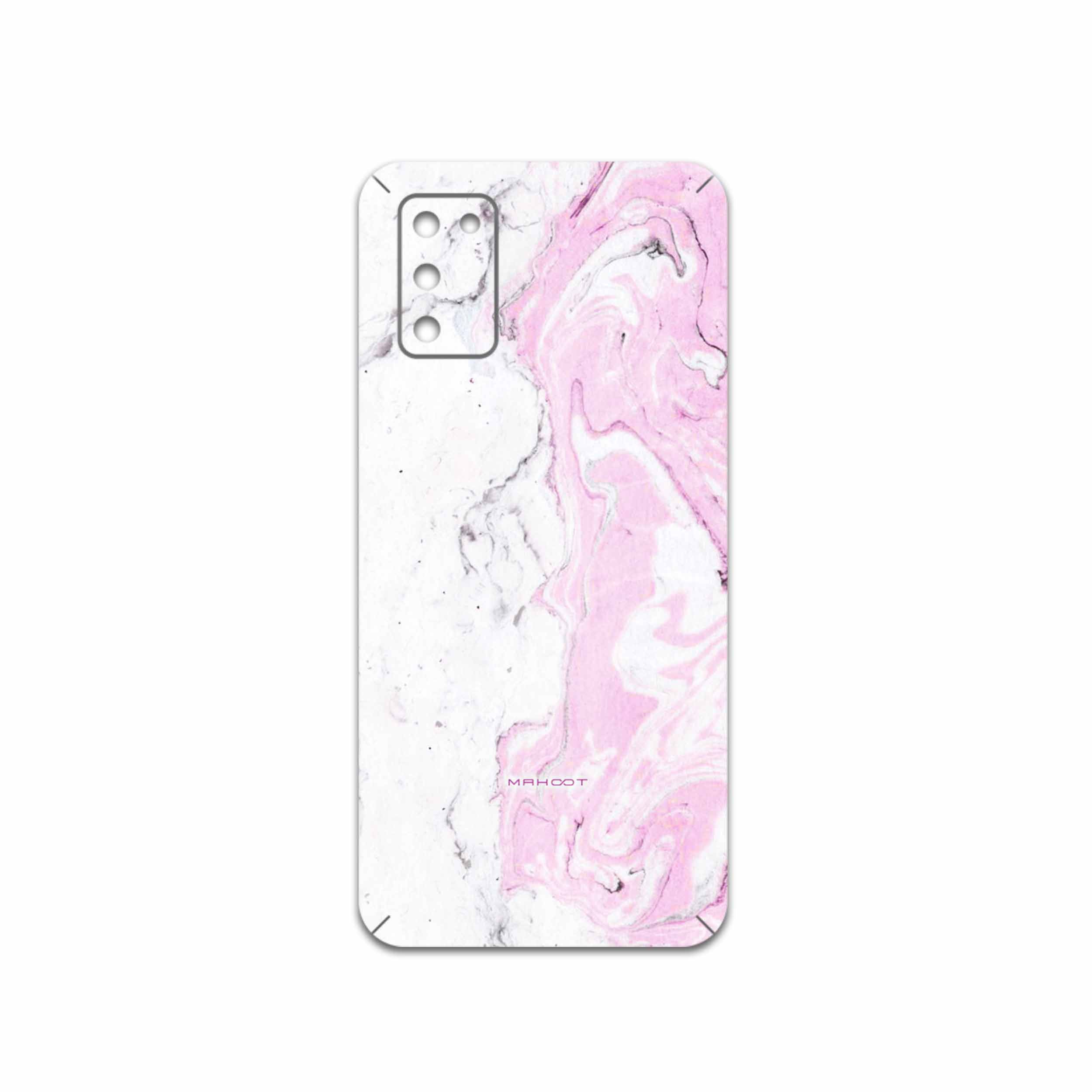 برچسب پوششی ماهوت مدل Blanco-Pink-Marble مناسب برای گوشی موبایل سامسونگ Galaxy A03S