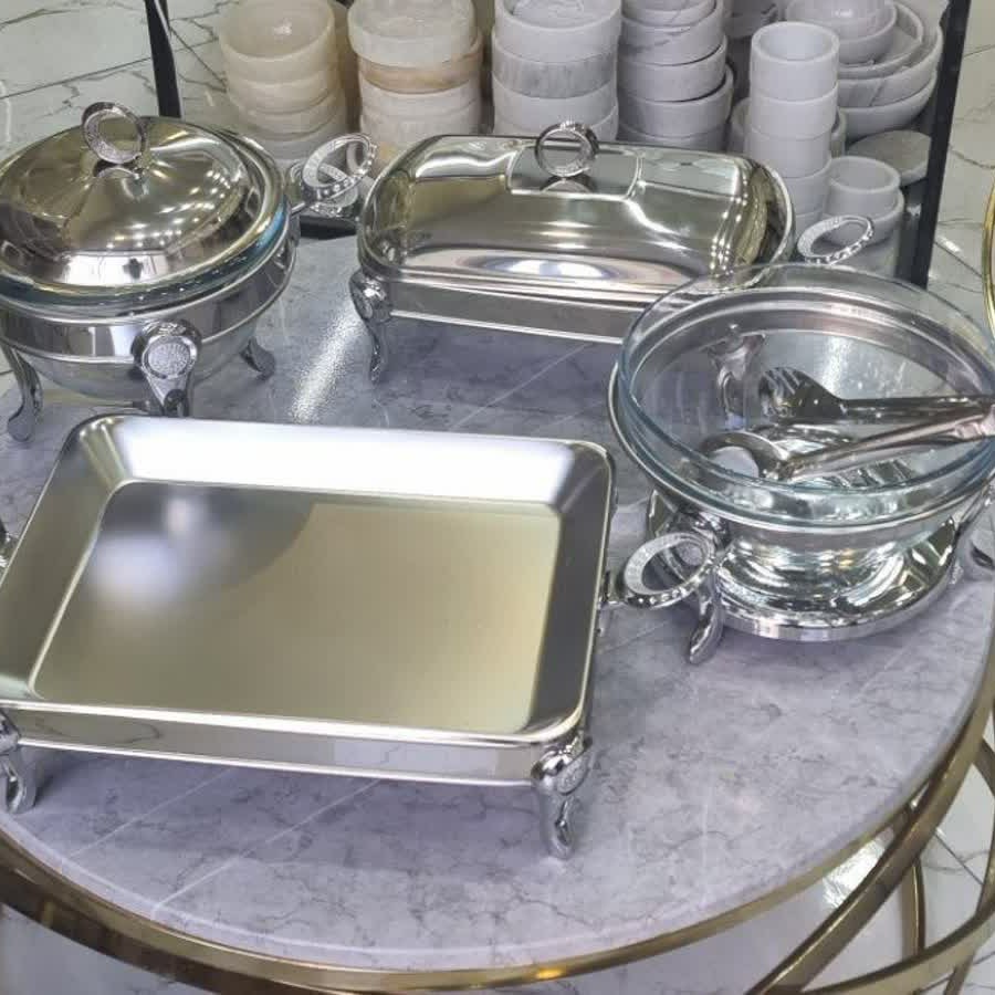 سوفله استیل نقره ای