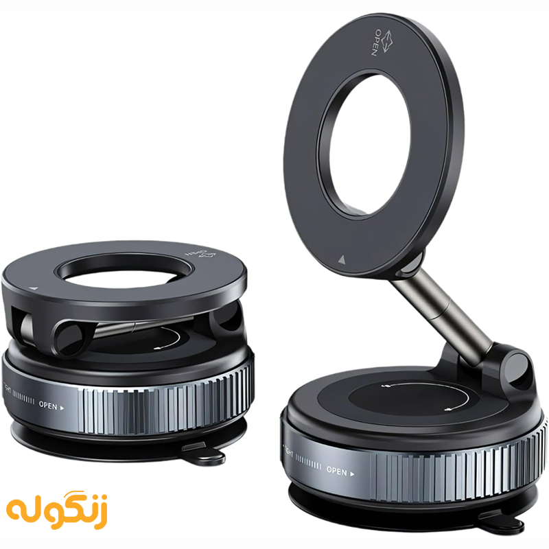 پایه نگهدارنده موبایل مغناطیسی مدل Vacuum Suction Magnetic Bracket K007 - زنگوله