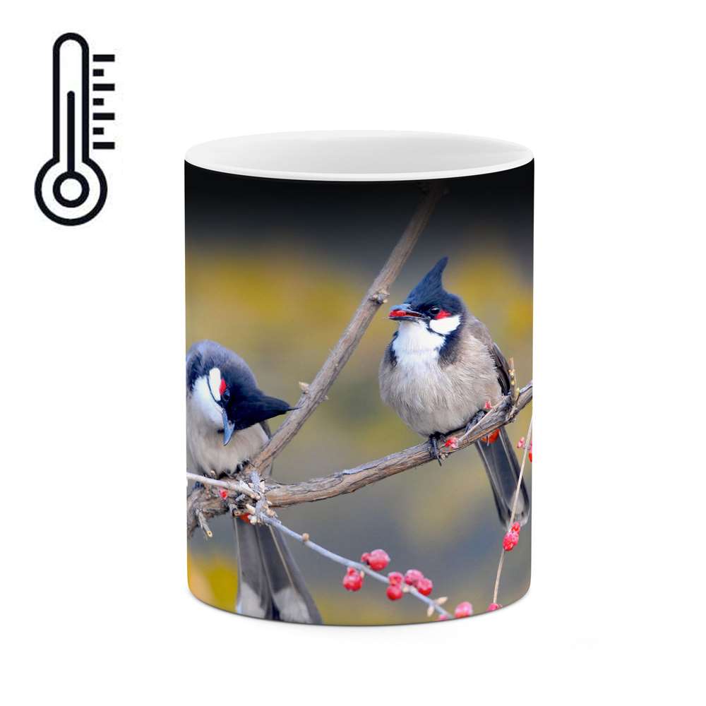 ماگ حرارتی طرح پرنده  مدل mgph13471