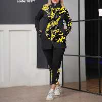 ست  سوئیشرت شلوار  ورزشی جنس غواصی درجه یک فول لاکرا با طرح های جذاب