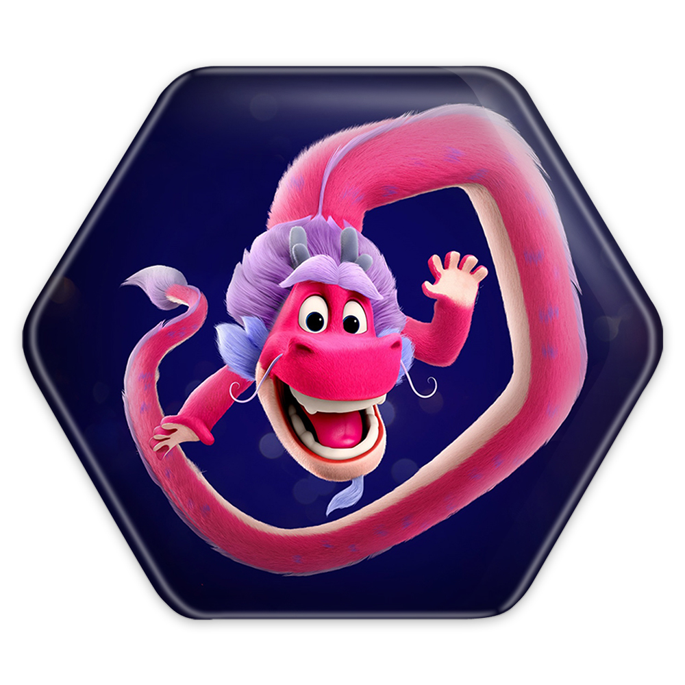 پیکسل خندالو طرح اژدهای آرزو مدل شش ضلعی کد 4778