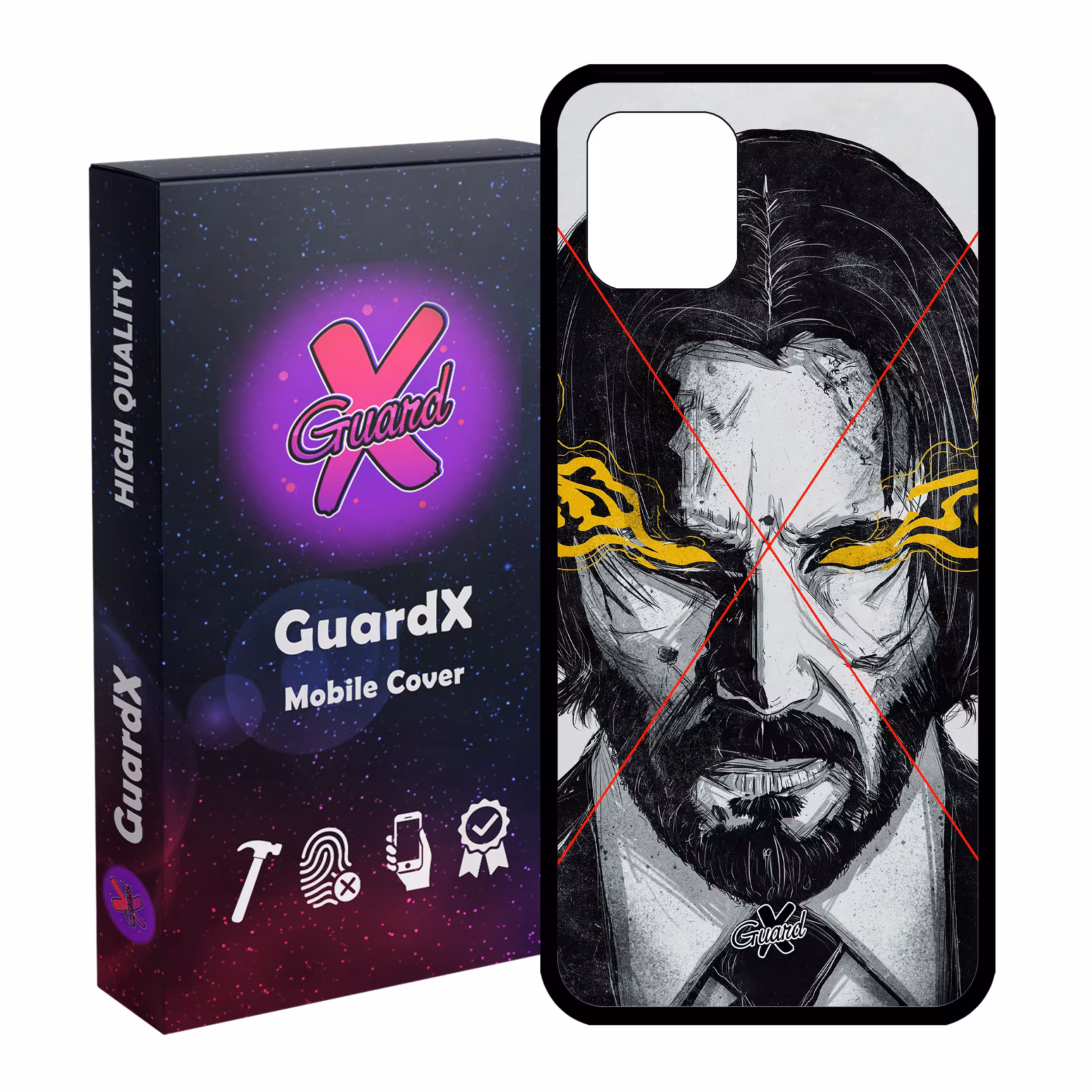 کاور گارد ایکس طرح John Wick مدل Glass10158 مناسب برای گوشی موبایل سامسونگ Galaxy Note 10 Lite