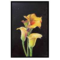 تابلو نقاشی رنگ روغن طرح گل شیپوری مدل رئالیسم کد 0013