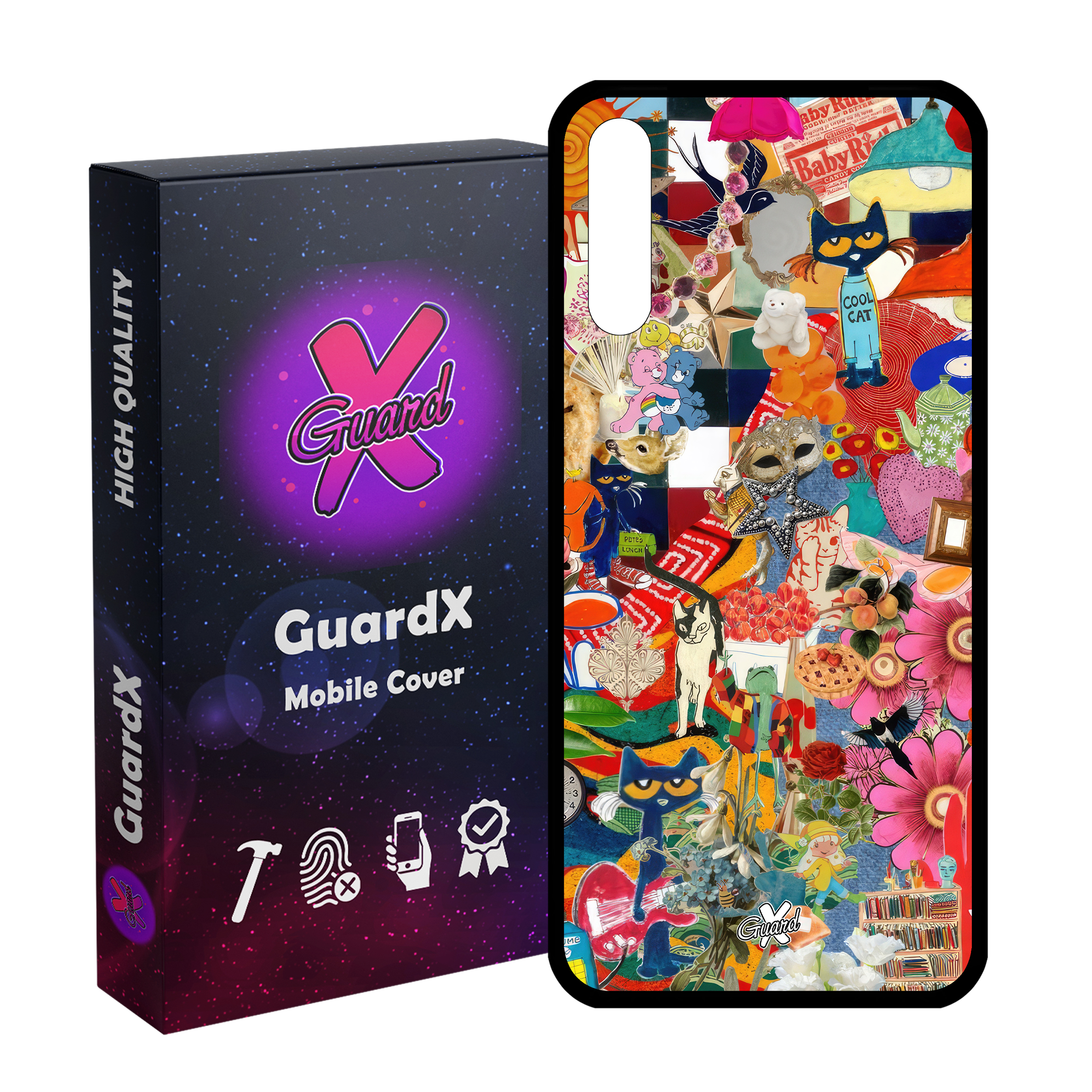 کاور گارد ایکس طرح کلاژ مدل Glass10576 مناسب برای گوشی موبایل آنر 9X/9X Pro/Y9S/P SMART Pro 2019