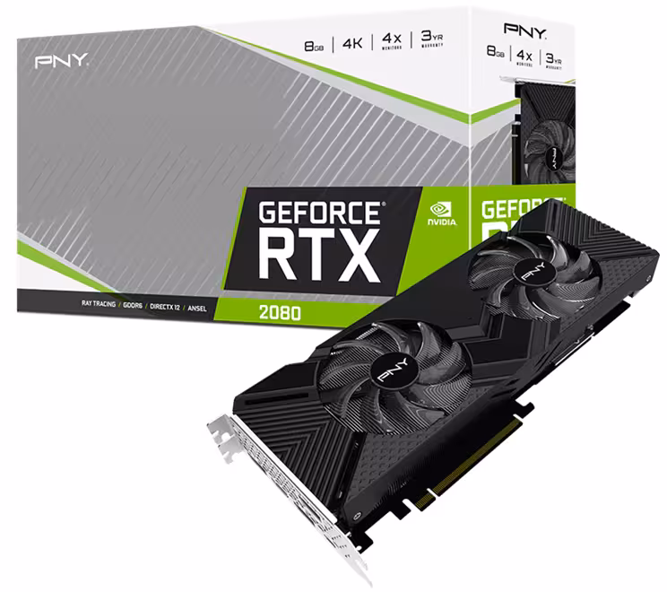 کارت گرافیک پی ان وای مدل GeForce RTX 2080 8GB با حافظه 8 گیگابایت