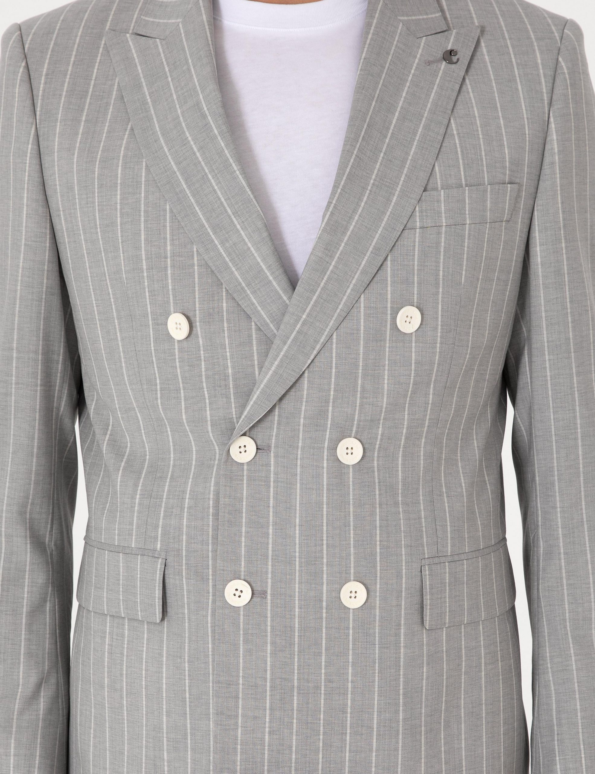 کت و شلوار مردانه خاکستری روشن کاشارل