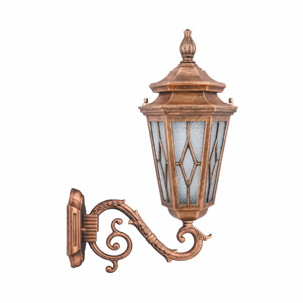 چراغ دیواری پارکی تکشیدفام مدل معبد ویسپر کد 7402-16