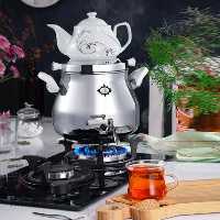 کتری قوری برنجی عالی نسب مدل لادن 5 لیتری