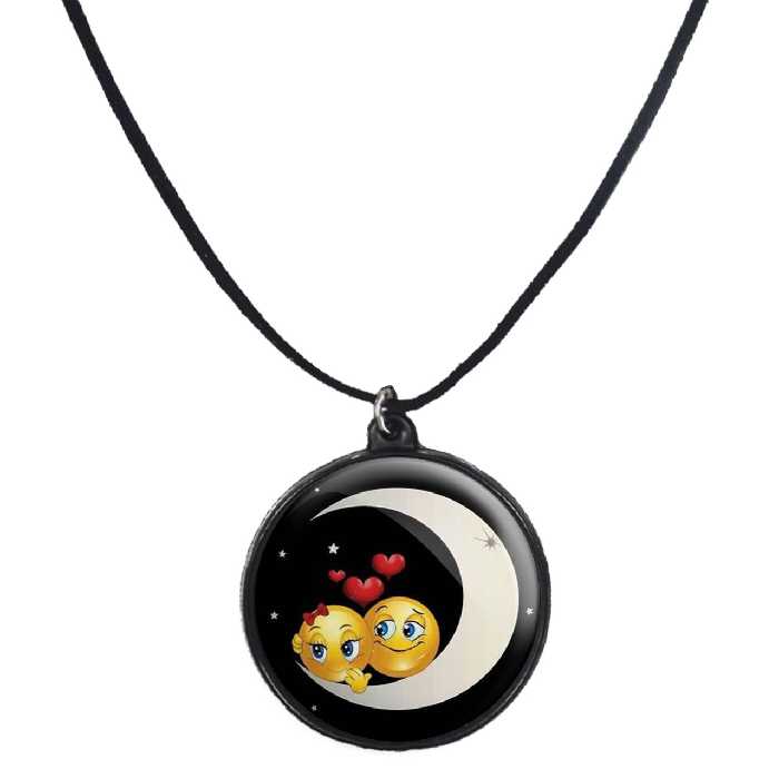 گردنبند پرمانه طرح عاشقانه کد pmb.5285 مدل دو طرفه