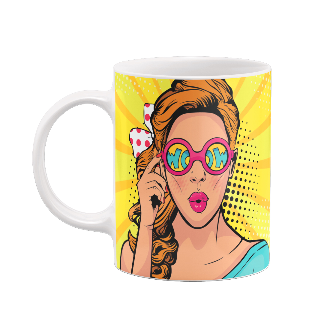 ماگ طرح پاپ آرت کد 87