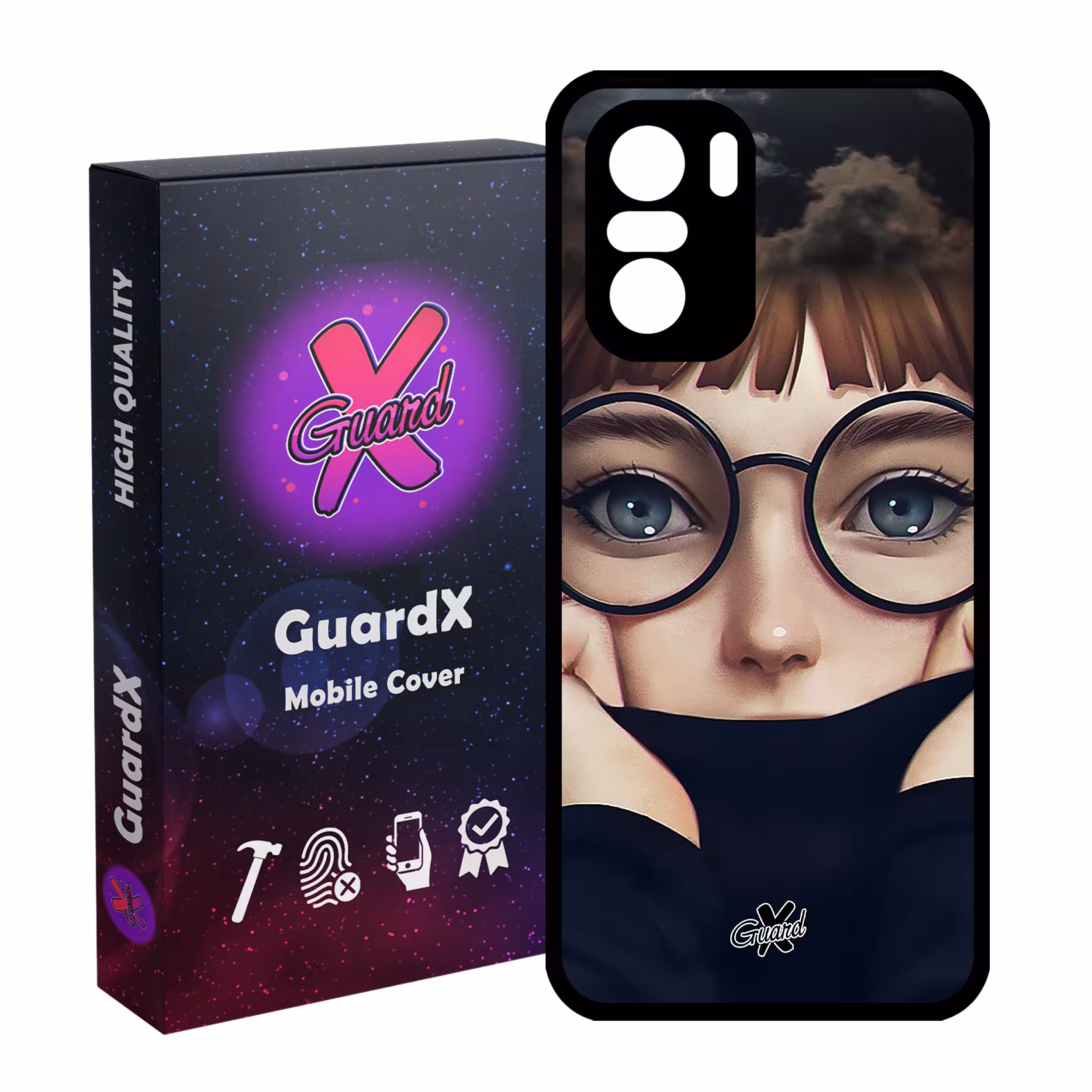 کاور گارد ایکس طرح Girl مدل Glass10040 مناسب برای گوشی موبایل شیائومی Poco F3/MI 11X/MI 11X Pro/Redmi K40/K40 Pro