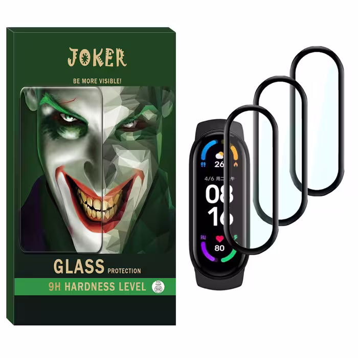 محافظ صفحه نمایش نانو جوکر مدل NJK مناسب برای ساعت هوشمند شیائومی Mi Band 6 بسته سه عددی
