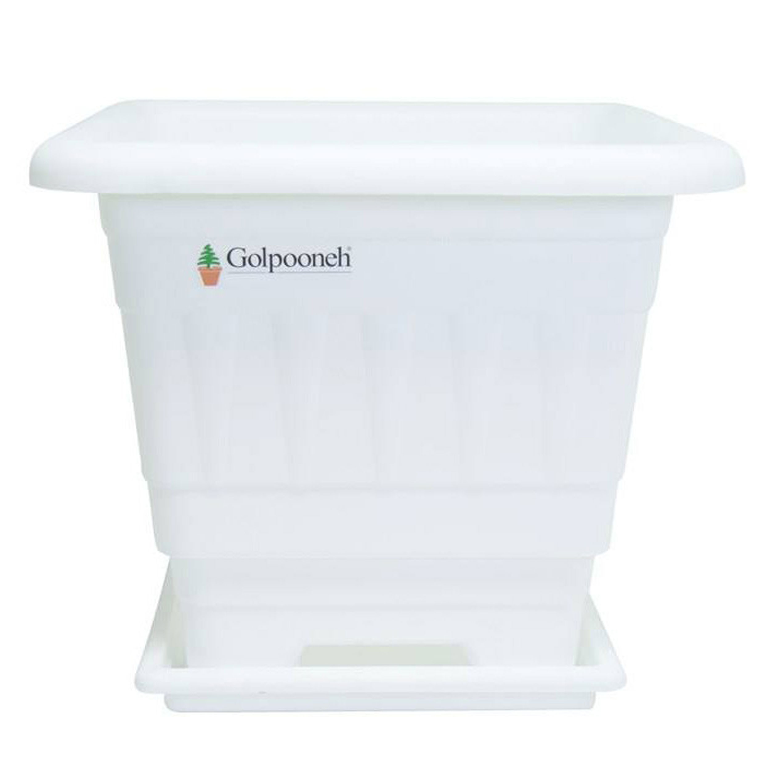 گلدان گلپونه مدل پلاستیکی مربع کد 119