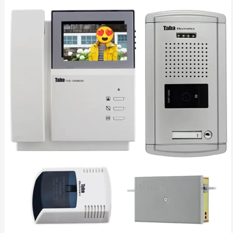 آیفون تصویری تابا . پک کامل  1 واحدی  . مدل 1040 با پنل سپهر 