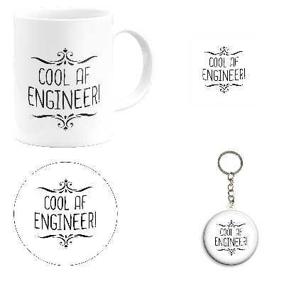 ست هدیه ماگ طرح روز مهندس کد M11