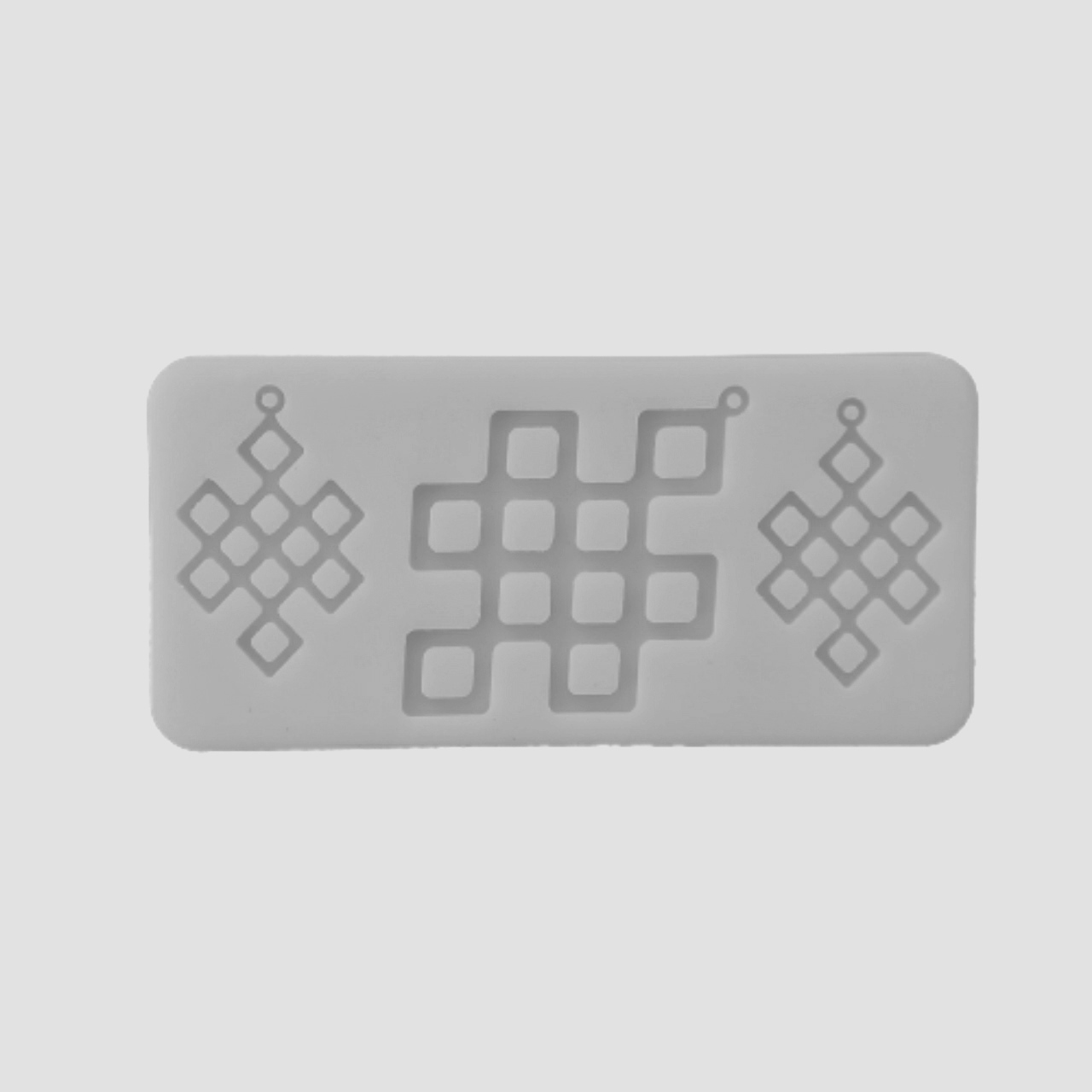 قالب رزین مدل ست گوشواره گردنبند طرح پنجره