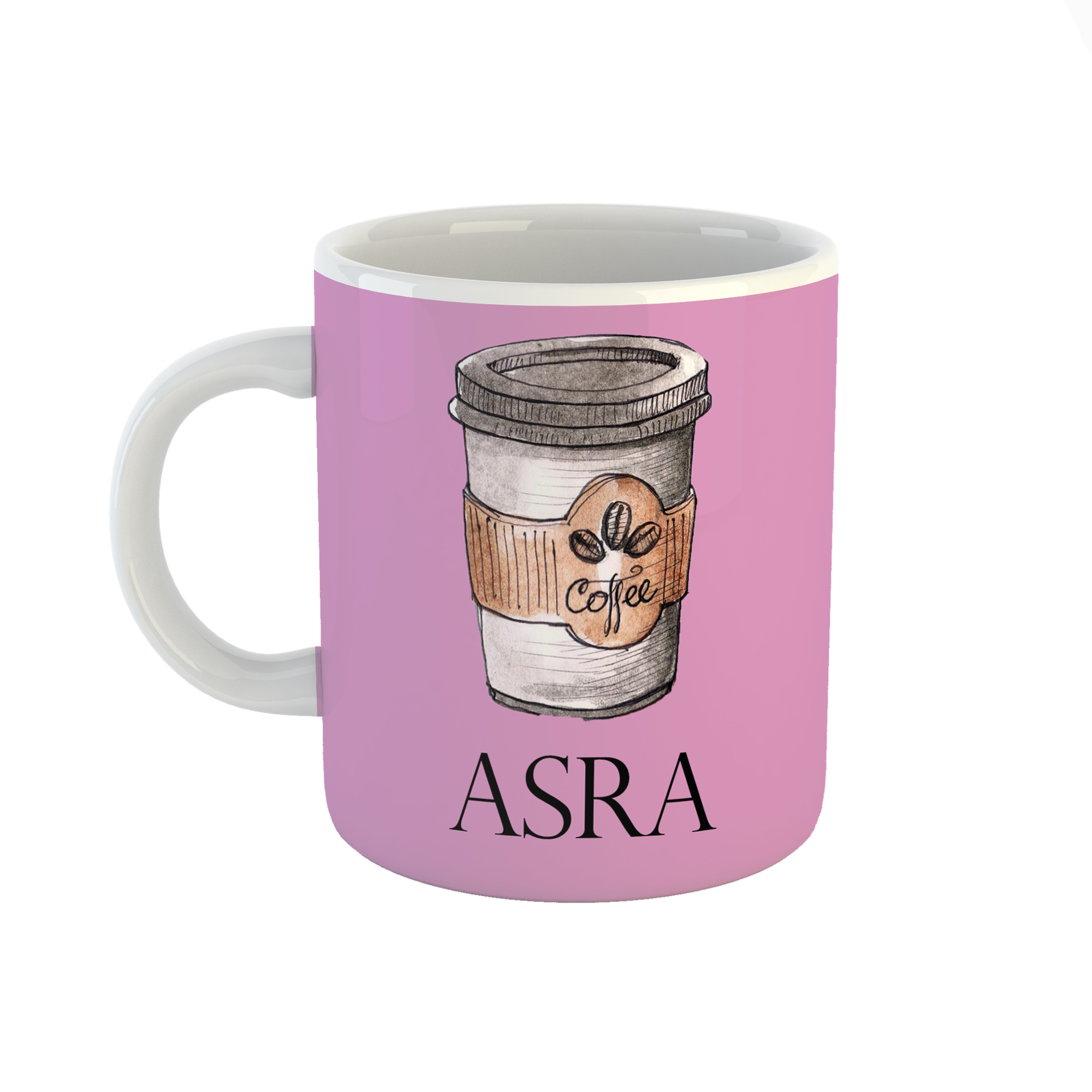 ماگ طرح اسم اسرا مدل قهوه coffee