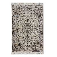 فرش دستبافت یک و نیم متری مدل نایین کد 1205 یک جفت