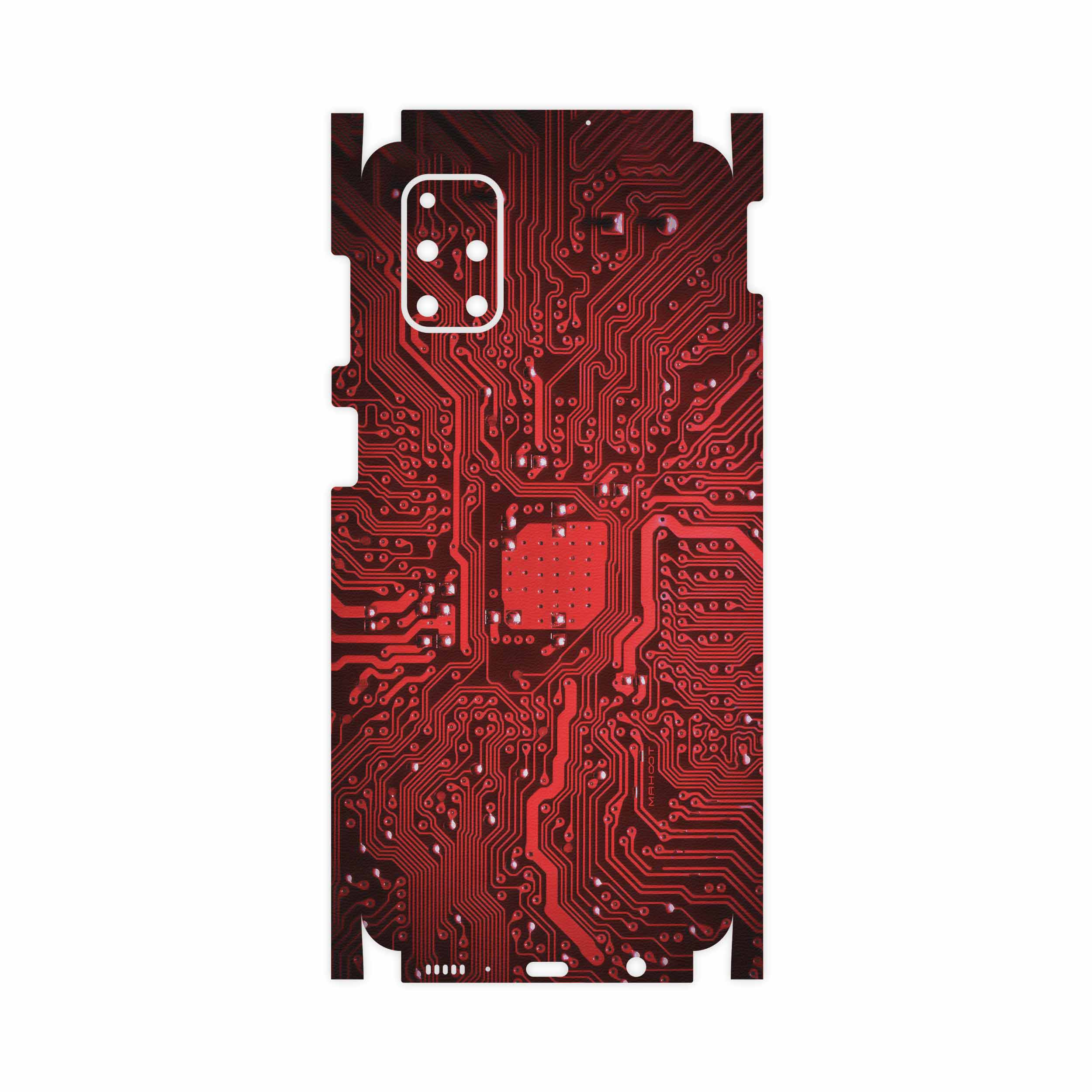 برچسب پوششی ماهوت مدل Red Printed Circuit Board-FullSkin مناسب برای گوشی موبایل سامسونگ Galaxy M51