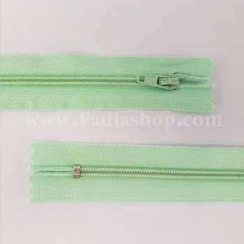 زیپ 3 سبز پسته ای روشن بسته ای