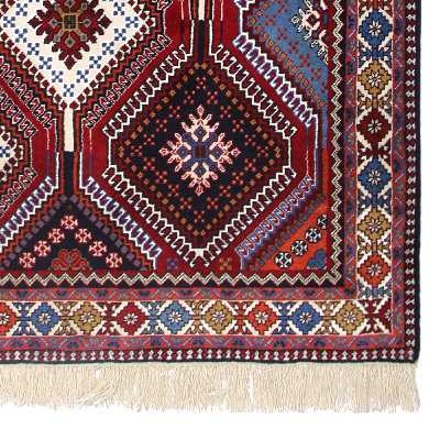 فرش دستبافت دو و نیم متری مدل قشقایی یلمه کد 990727