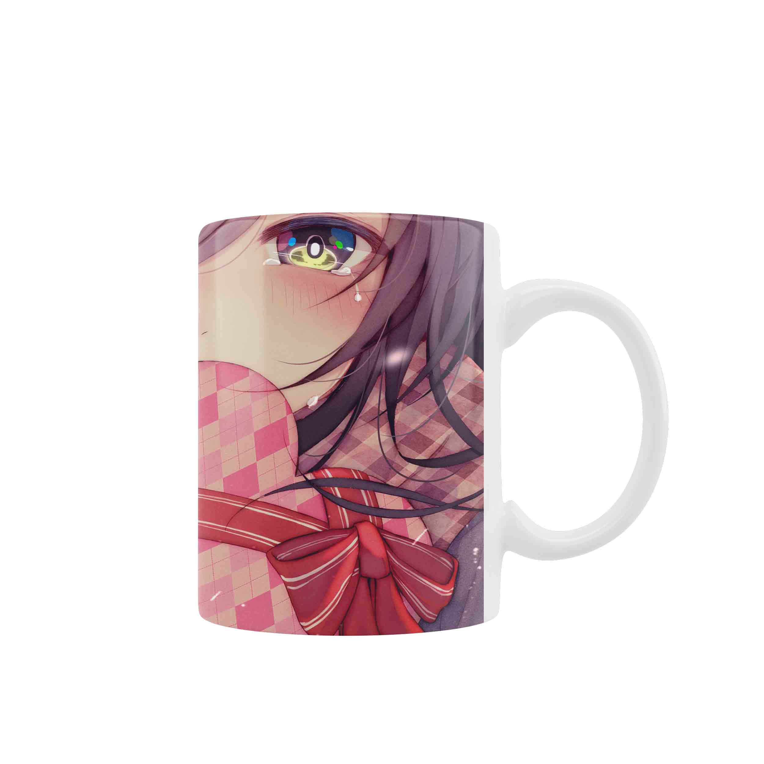 ماگ طرح دختر انیمه ای کیوت قلب بدست روز عشق کد MG047