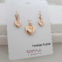 نیم ست ژوپینگ کاملا رنگ ثابت با آبکاری طلا و فوق العاده شیک ورق بزنید لطفا 