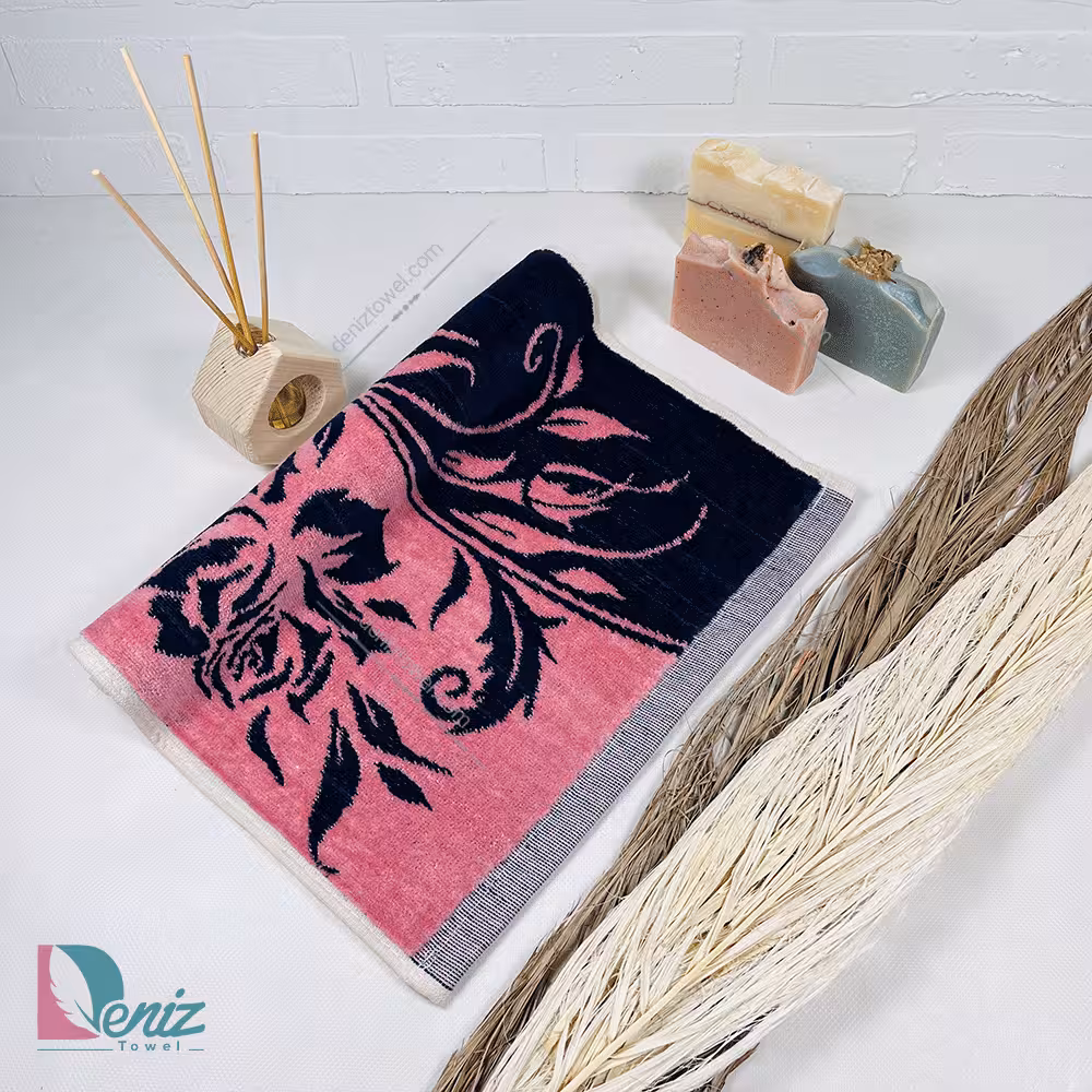 حوله دستی طرح چیچک رنگ کالباسی