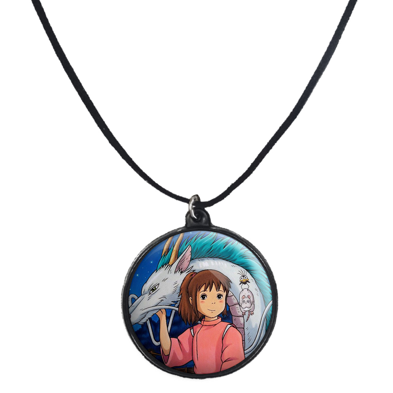 گردنبند پرمانه طرح Spirited Away کد pmb.25650 مدل دو طرفه