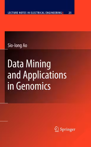 خرید و دانلود نسخه کامل کتاب Data Mining and Applications in Genomics