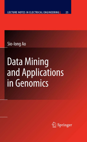 خرید و دانلود نسخه کامل کتاب Data Mining and Applications in Genomics