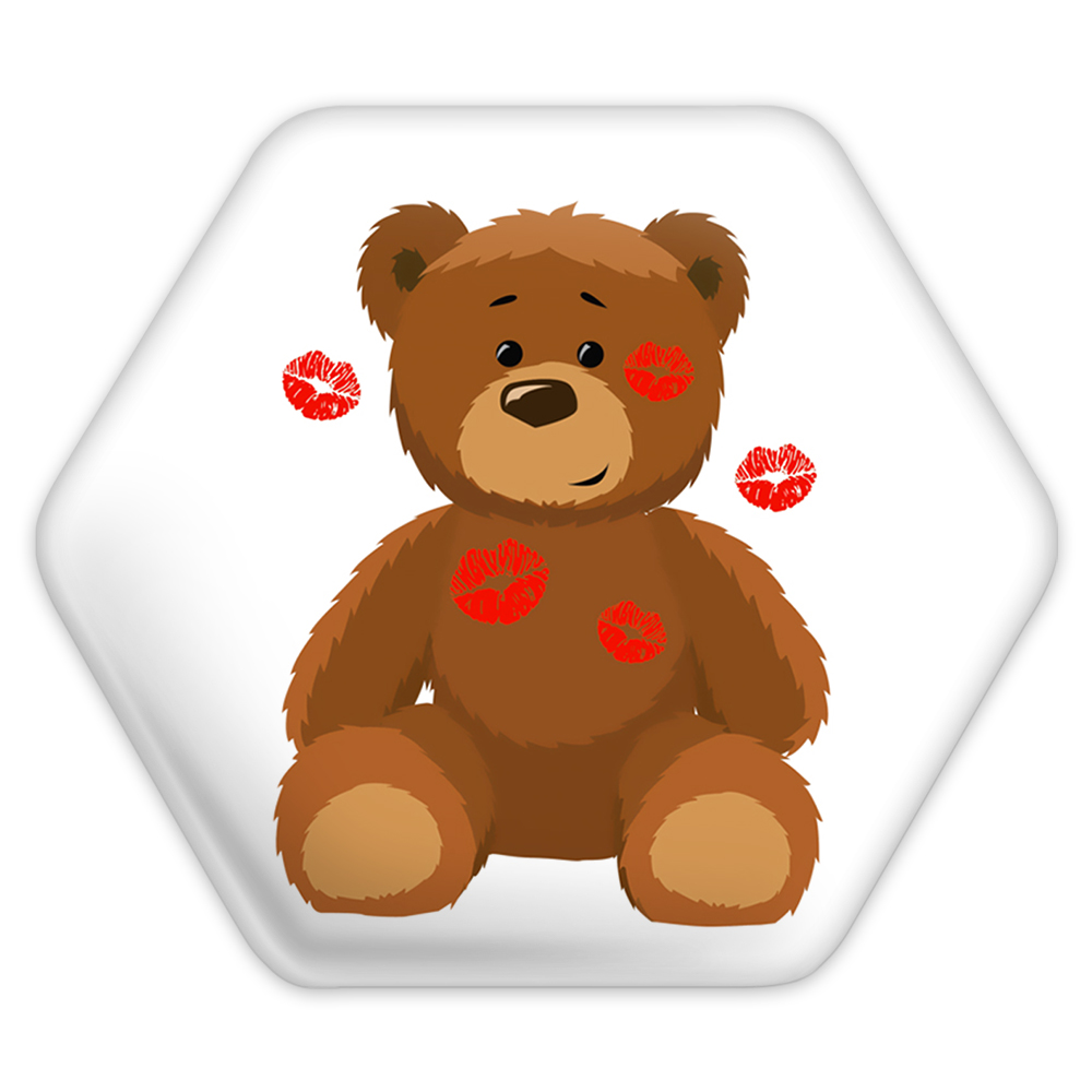 پیکسل خندالو طرح عاشقانه مدل شش ضلعی کد 1864