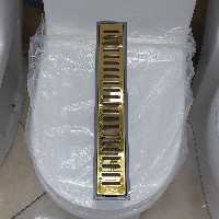 کفشور خطی درب استیل طلایی 