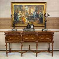 میز کنسول شیک چوبی قهوه ای