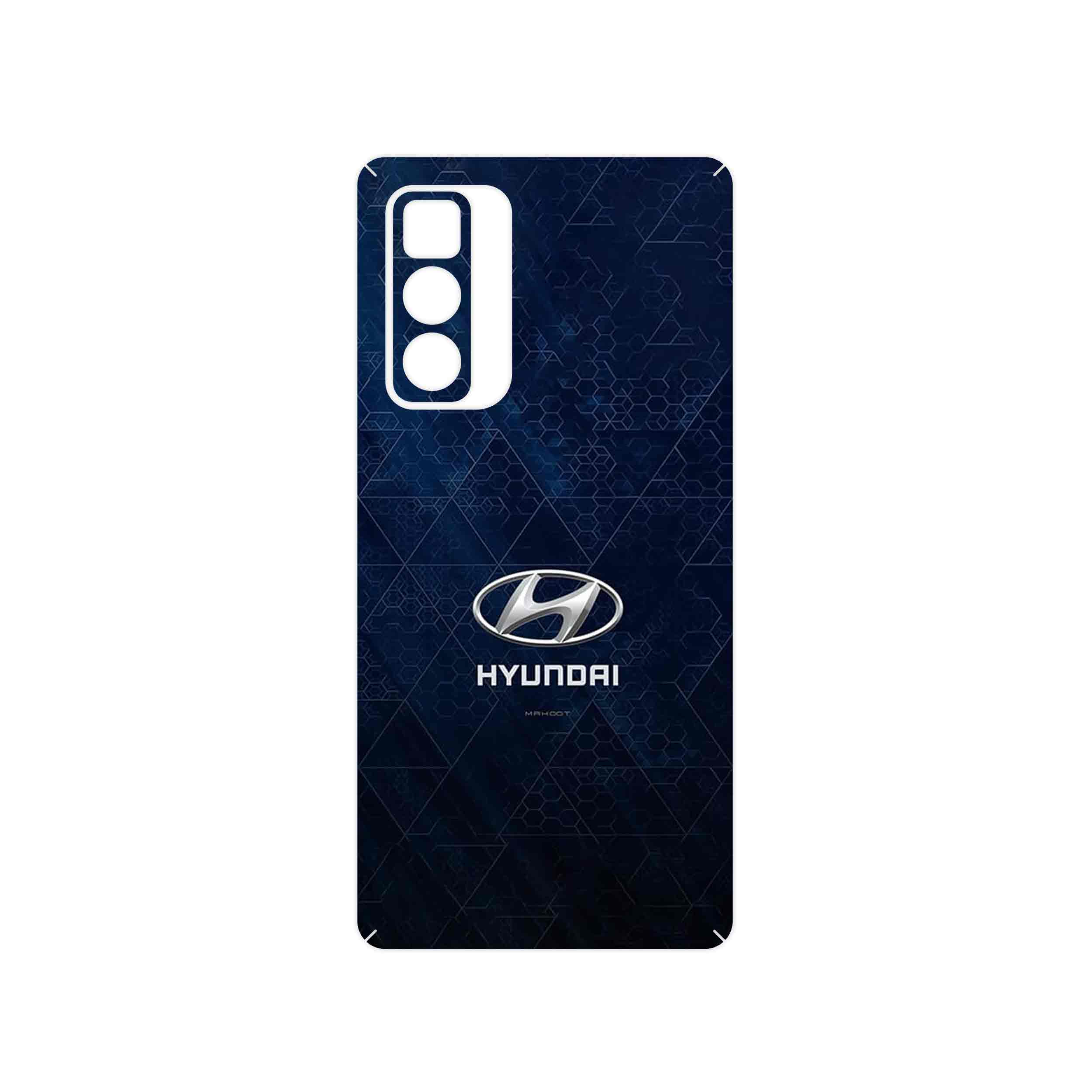 برچسب پوششی ماهوت مدل Hyundai_Logo مناسب برای گوشی موبایل موتورولا Edge 20 Pro