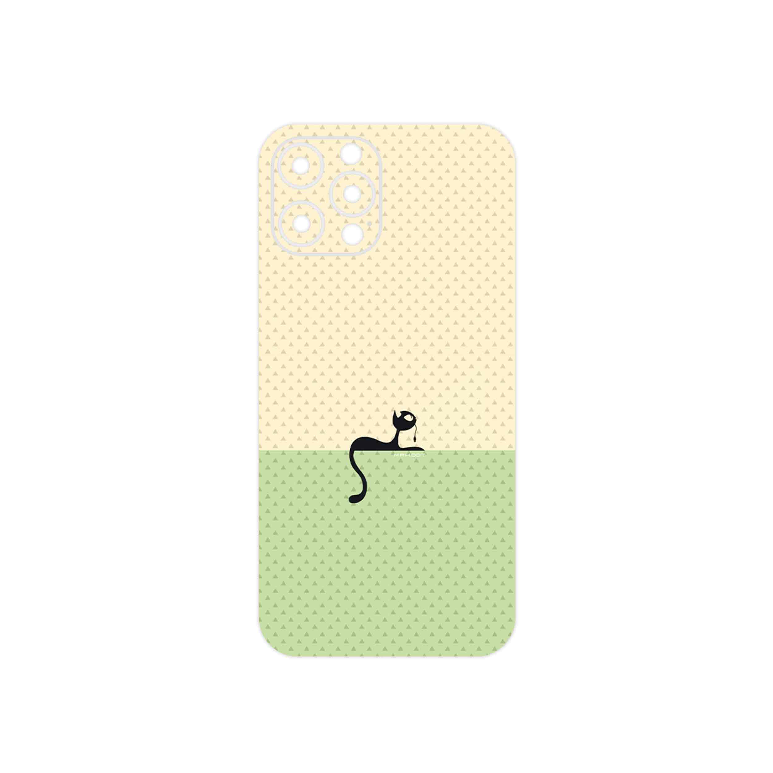 برچسب پوششی ماهوت مدل Minimal Internet Cat Icon مناسب برای گوشی موبایل اپل iPhone 12 Pro Max